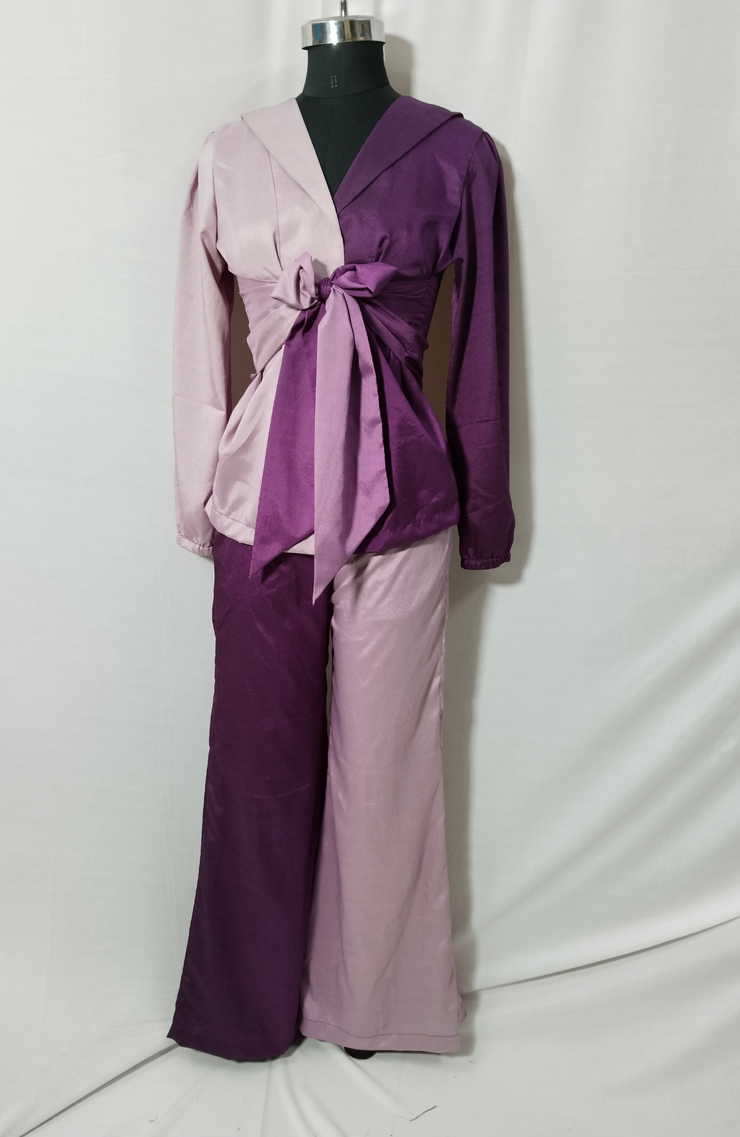 OMBRE SATIN PANT SUIT