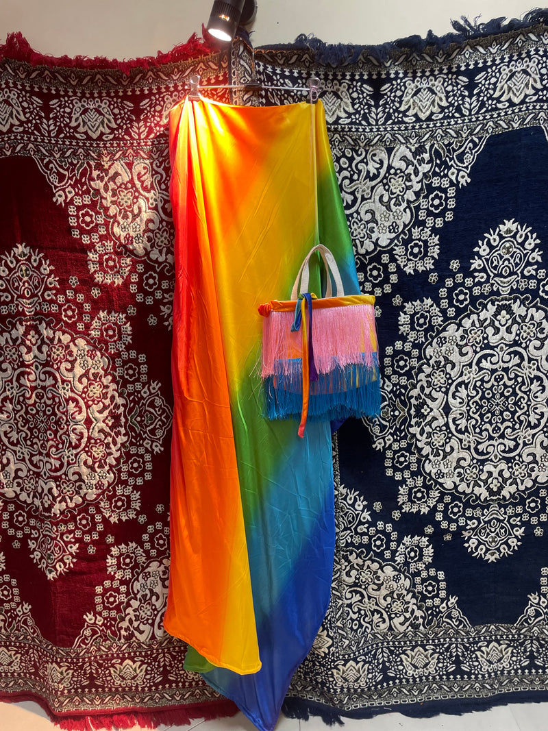 Rainbow bliss kaftan with bag