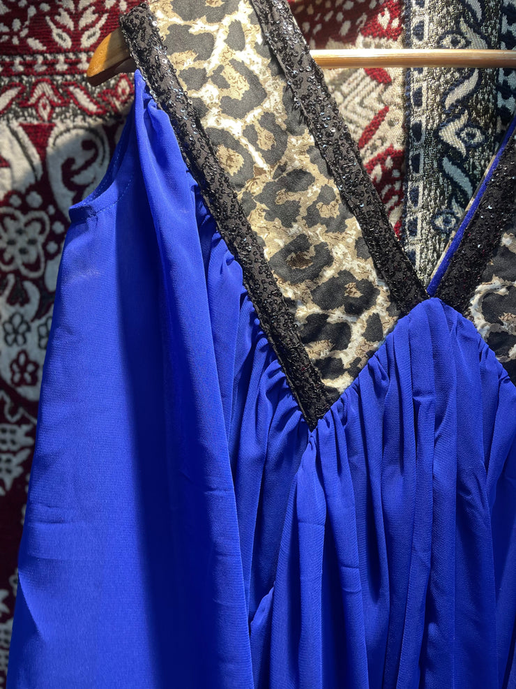 Electric blue kaftan